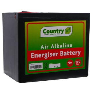 Country UF 9V 175Ah Alkaline Electric Fence Energiser Battery