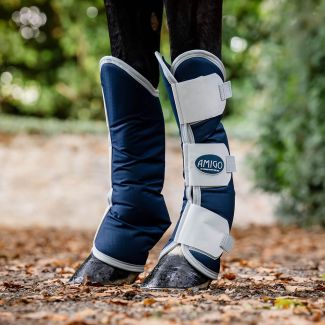 Horseware Amigo Ripstop Travel Boots Navy/Silver