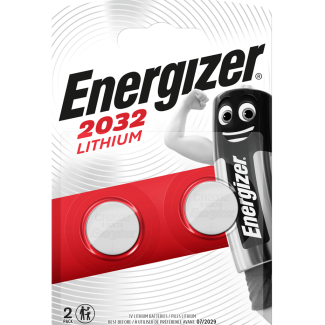 Energizer CR2032 Lithium Coin Cell Pack of 2