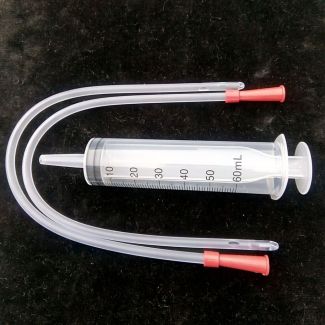 Fairway Lambing Feeder With 2 Tubes Syringe Clear 60ml