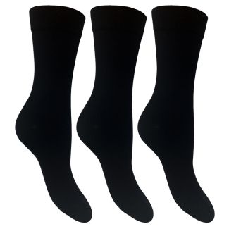 Cleversocks Womens Flexitop Plain Knit Socks 3pk 