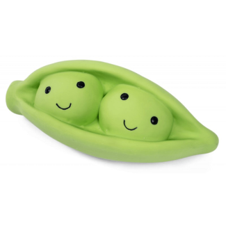 Petface Foodie Faces Latex Pea Pod Dog Toy