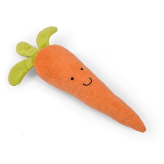Petface Foodie Faces Plush Carrot Dog Toy