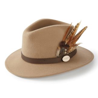 Hicks & Brown Ladies Suffolk Fedora Hat Gamebird Feather