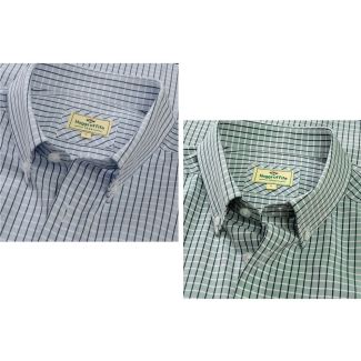 Hoggs of Fife Mens Perth Short Sleeve Checked Shirt