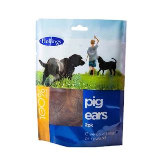 Hollings Pigs Ears Treats for Dogs Pack of 2