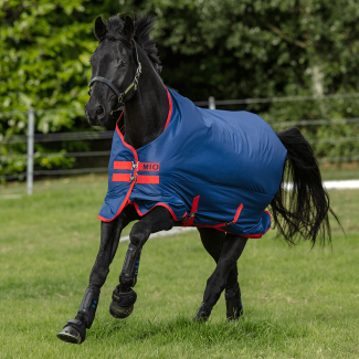 Horseware Mio Lite 0g Lightweight Turnout Rug Dark Blue/Red