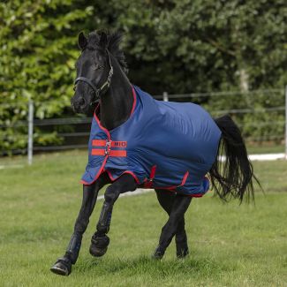 Horseware Mio Medium Turnout Rug 200g Dark Blue/Red