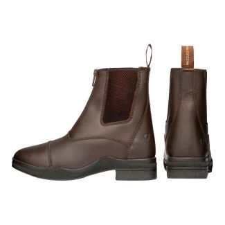 Hy Equestrian Fleece Lined Wax Leather Zip Jodhpur Boot