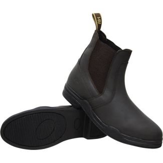 Hy Equestrian Wax Leather Childrens Jodhpur Boot