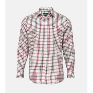 Alan Paine Mens Ilkley Check Shirt Red