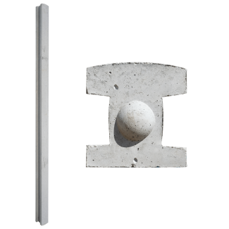 Concrete Fence Post 2-Way Slotted Intermediate Post 1.8m (L)