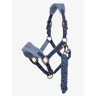 LeMieux Vogue Fleece Headcollar & Leadrope Indigo