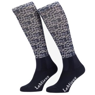 LeMieux Junior Florence Footsie Socks Navy