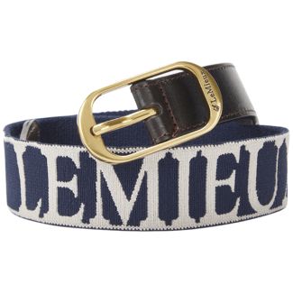 LeMieux Eddie Elasticated Belt Navy/Stone