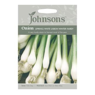 Johnsons Onion Spring White Lisbon Winter Hardy Seeds