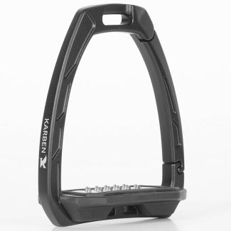 Shires Karben Adult Ultra Grip Stirrups Black