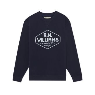 RM Williams Mens Gladstone Crew Neck Sweatshirt