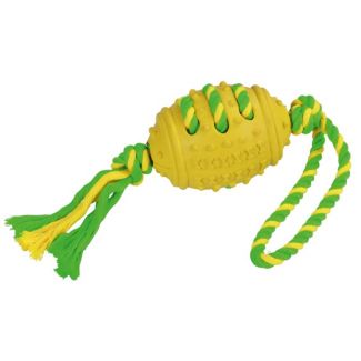 Kerbl Football On A Rope Dog Toy 