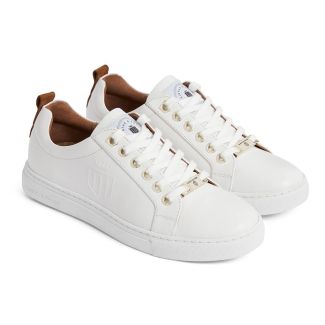 Fairfax & Favor Womens Finchley Leather Trainers White