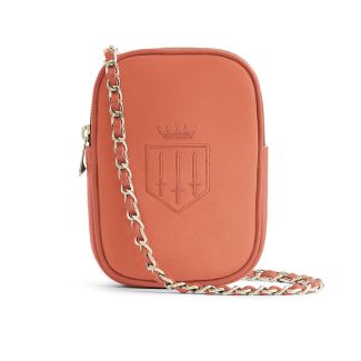 Fairfax & Favor Mini Finsbury Suede Cross-Body Bag Melon