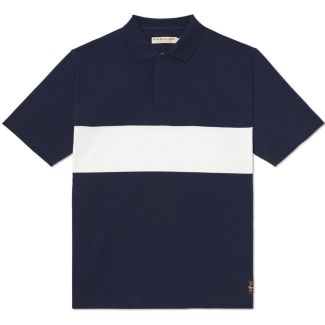 RM Williams Colebrook Polo Navy/White