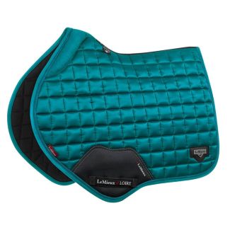 LeMieux Loire Satin Close Contact Square Saddle Pad Peacock