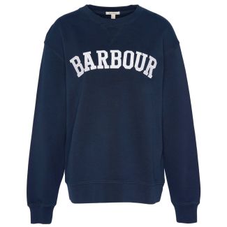 Barbour Womens Northumberland Jumper Navy/Cloud