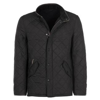 Barbour Mens Powell Quilted Jacket Black