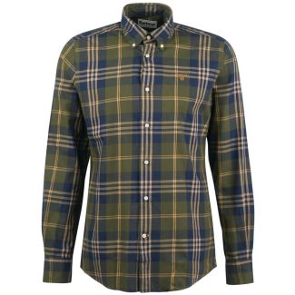 Barbour Mens Edgar Tailored Fit Shirt Olive
