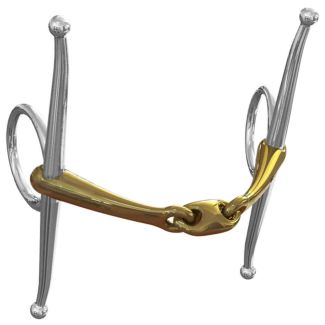 Neue Schule Tranz Angled Lozenge Full Cheek Snaffle Bit 14mm