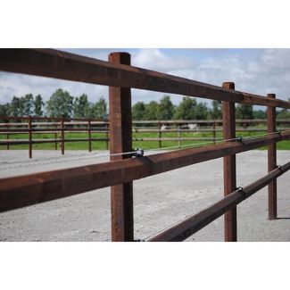 Octowood Octorail Fence Rail Half Octagon Machined Creosote Treated Brown 95mm (W) x 4.2m (L)