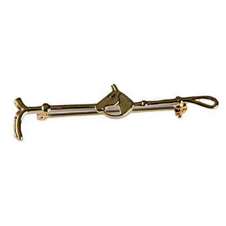 Racesafe Gold Plated Stock Pin Horse Head