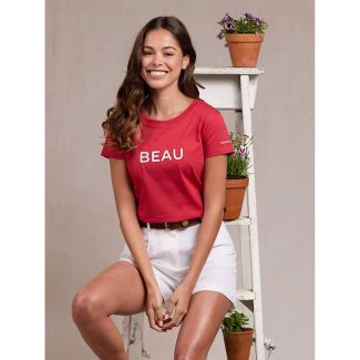 Beaumont & Bear Womens Bantham T-Shirt Washed Red