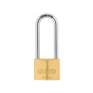 ABUS 65 Series Brass Carded Key Padlock 40mm (Long Shackle)