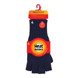 SockShop Mens Skala Heat Holders Fingerless Gloves