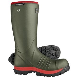 Skellerup Quatro Knee Insulated S5 Safety Wellington Boots Green