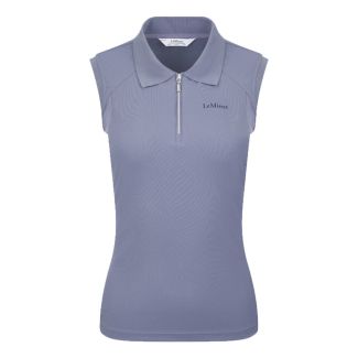 LeMieux Womens Sleeveless Sport Polo Shirt Jay Blue