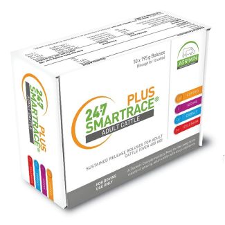 Agrimin 24-7 Smartrace Plus Bolus for Adult Cattle 195g 10 Pack