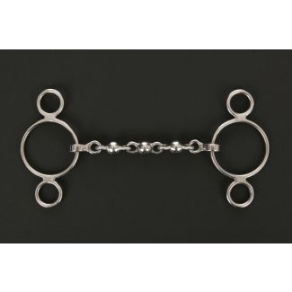 Jeffries Waterford Dutch Gag 3 Ring Bit