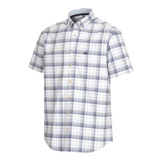 Hoggs of Fife Mens Tresness Short Sleeve Cotton Stretch Check Shirt