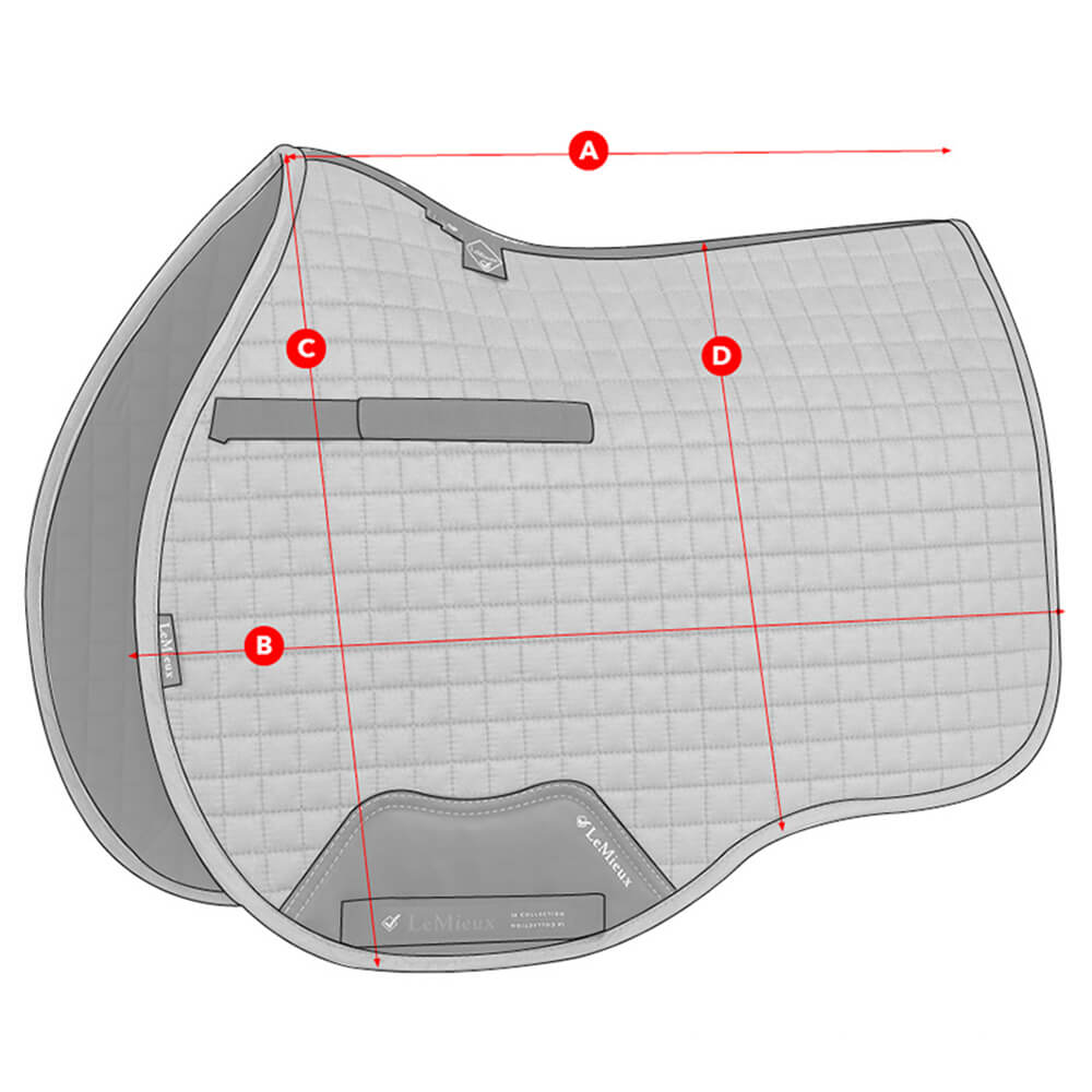 LeMieux GP Saddle Pad Size Guide